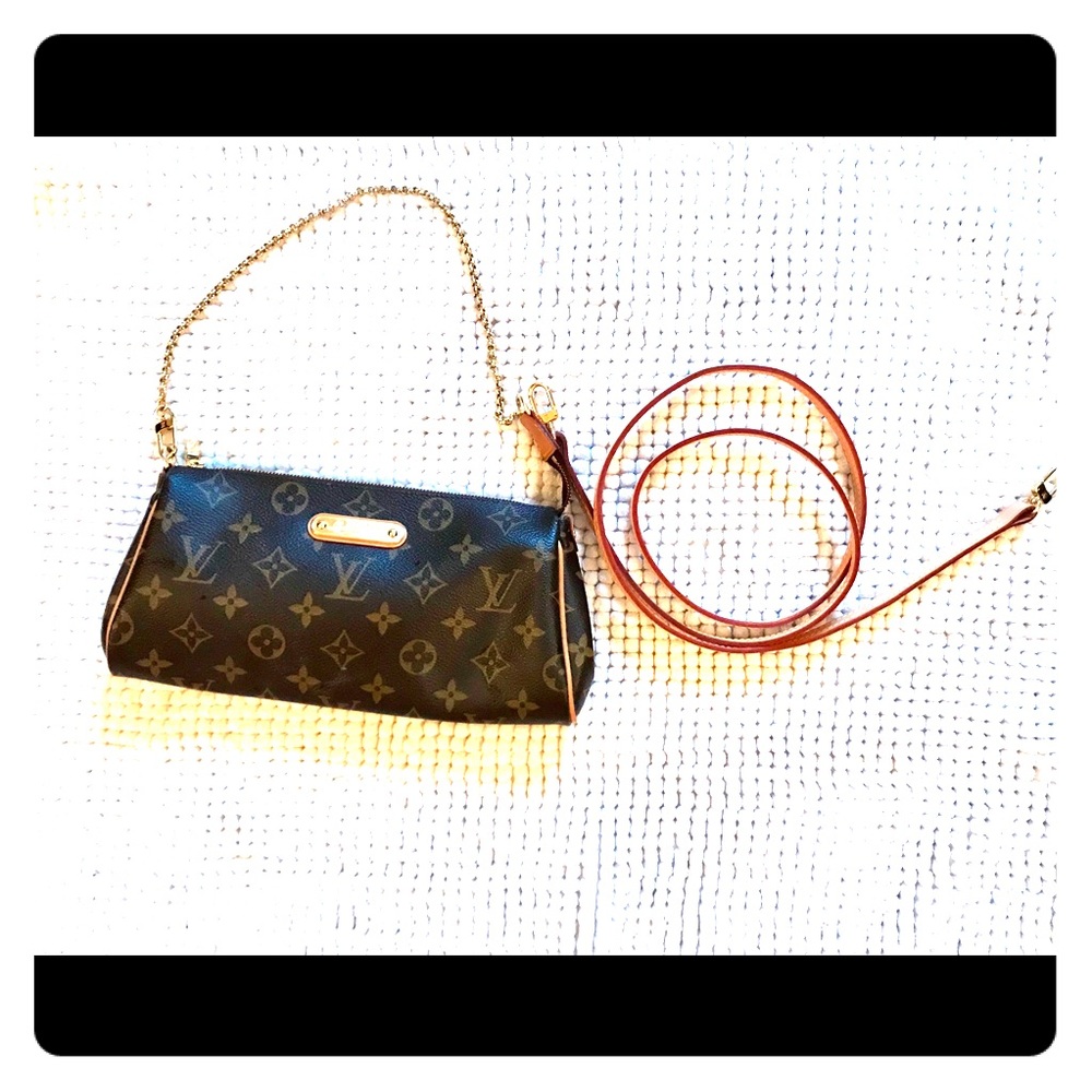 AUTHENTIC Louis Vuitton Eva Clutch/ Crossbody